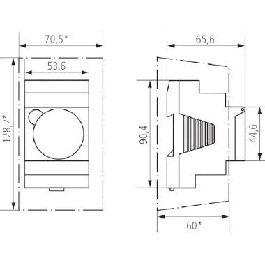 SUL 181 D INTERRUTTORE ORARIO TEMPO ANALOGICO CON PROGRAMMA GIORNALIERO 24H BDIN - THEBEN SUL181D product photo Photo 03 3XL