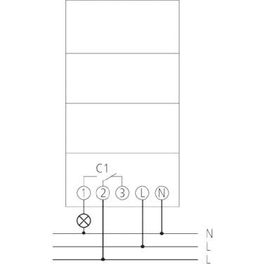 SUL 181 D INTERRUTTORE ORARIO TEMPO ANALOGICO CON PROGRAMMA GIORNALIERO 24H BDIN - THEBEN SUL181D product photo Photo 02 3XL