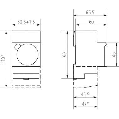 INTERRUTTORE TEMPO 3M/DIN 24H/7G CAV. 1 CANALE 3 - THEBEN SUL188HW product photo Photo 03 3XL