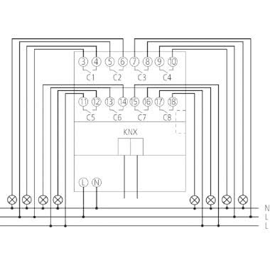 ATTUATORE DI COMMUTAZIONE A 8 CANALI MIX2 - THEBEN RMG8SKNX - THEBEN RMG8SKNX product photo Photo 02 3XL