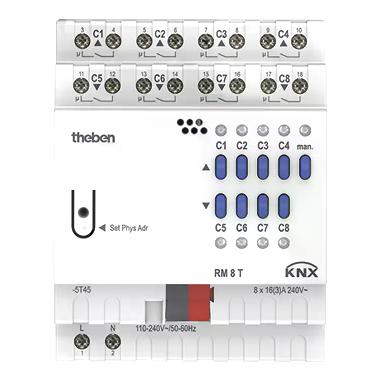Rm 8T Knx Attuatore Motori/On-Off 16A 8Can - THEBEN RM8TKNX product photo Photo 01 3XL