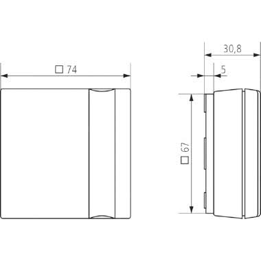 SENSORE TEMPORIZZATORE AMUN 716 UMIDITA' CO2 KNX - THEBEN AMUN716 product photo Photo 02 3XL