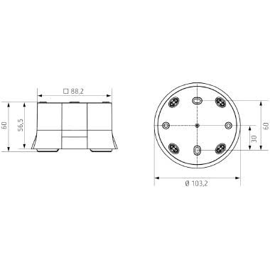 TELAIO A VISTA 110A BIANCO PER THEPREMA 360 - THEBEN 9070912 - THEBEN 9070912 product photo Photo 02 3XL