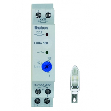 INTERRUTTORE CREPUSCOLARE 1 MODULO 1 CANALE SENS.PARETE IP 5 - THEBEN LU108IP54 product photo Photo 01 3XL