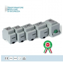 TRASFORMATORE MODULARE 40VA 230/24VAC (12+12) - TECNOSWITCH TR040SI product photo