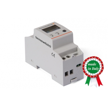CONTATORE DIGITALE DI ENERGIA ELETTRICA MONOFASE 2 MODULI CE 202 DI - TECNOSWITCH CE202DI product photo Photo 01 3XL