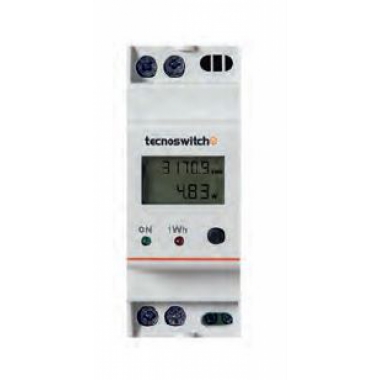 CONTATORE DIGITALE DI ENERGIA ELETTRICA MONOFASE 2 MODULI CE 202 DI - TECNOSWITCH CE202DI product photo Photo 02 3XL