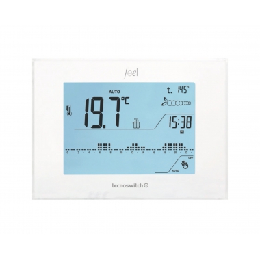 CRONOTERMOSTATO TOUCH GIORNALIERO/SETTIMANALE DA PARETE - TECNOSWITCH CR035BI product photo Photo 01 3XL