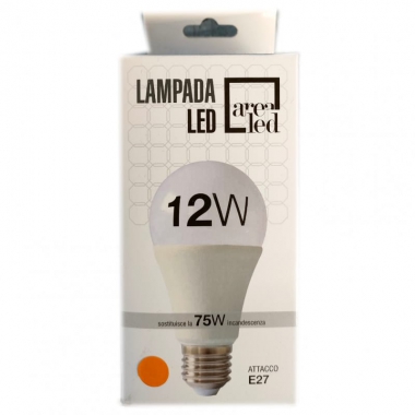 LAMPADA A LED GOCCIA 12W E27 BIANCO CALDO 3000K - TECNOSWITCH GO122BC product photo Photo 01 3XL