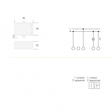 RELE' PASSO-PASSO ELETTRONICO - TECNOSWITCH IE230EC product photo Photo 01 3XL