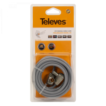 PROLUNGA COASSIALE CLASSE A CONNETTORI PROEASYF 'IEC' MASCHIO - FEMMINA  1.5M - TELEVES 431001 product photo