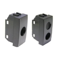 PLASTICHE PER PRESE COASSIALI 1 CONNETTORE  TIPO VIMAR EIKON NERO - TELEVES 529121 product photo