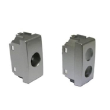 PLASTICHE PER PRESE COASSIALI 1 CONNETTORE TIPO LIGHT TEC 1 M??DULO ARGENTO - TELEVES 529136 product photo