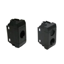 PLASTICHE PER PRESE COASSIALI 1 CONNETTORE TIPO INTERNATIONAL 1 M??DULO NERO - TELEVES 529138 product photo