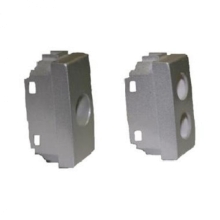 PLASTICA 2 FORI TIPO VIMAR PLANA ARGENTO - TELEVES 529156 product photo