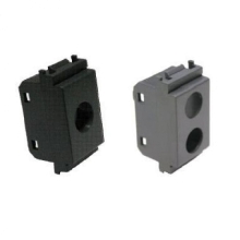 PLASTICA 2 FORI TIPO VIMAR IDEA NERA - TELEVES 529157 product photo