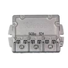 PARTITORE EASYF 5VIE 2400MHZ 10/9,5DB CON PASSAGGIO BY PASS 1 DIREZIONE - TELEVES 543802 product photo