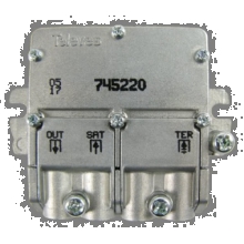 MINI MISCELATORE PER IL SEGNALE TERRESTRE E SATELLITE - TELEVES 745220 product photo