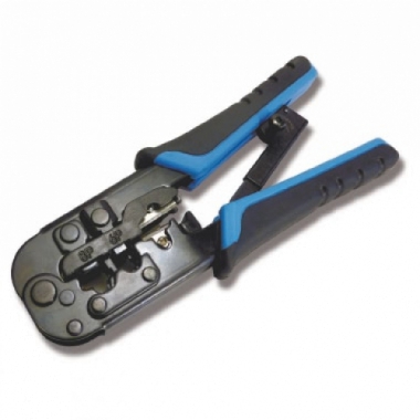 PINZA A CRIMPARE PER CONNETTORI DEI CAVI DATI. PER RJ45, RJ11, RJ12, 4P4C Y 4P2 - TELEVES 209801 product photo Photo 01 3XL