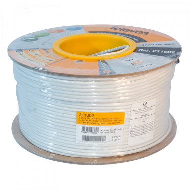 CAVO COASSIALE PICCOLO CXT-5, 24VATC EUROCLASSE ECA (SKY ITALIA) - TELEVES 211602 product photo Photo 01 3XL