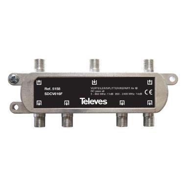 PARTIT.5-2400MHZ ''F'' 6VIE 10/12DB+DC - TELEVES 5158 - TELEVES 5158 product photo Photo 01 3XL