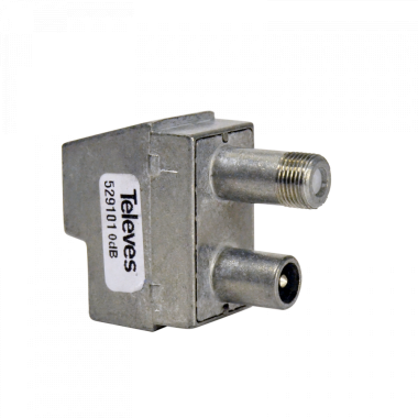 PRESA TERMINALE DEMISCELATA TV-SAT, 0DB - TELEVES 529101 product photo Photo 01 3XL