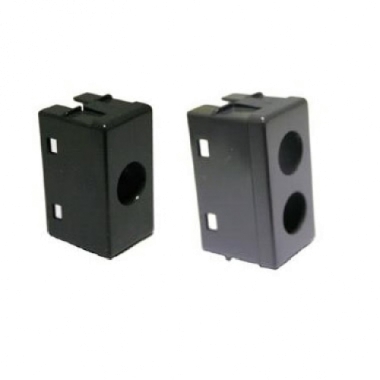 PLASTICHE PER PRESE COASSIALI 1 CONNETTORE TIPO GW SYSTEM NERO - TELEVES 529112 product photo Photo 01 3XL