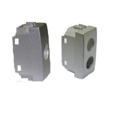 PLASTICHE PER PRESE COASSIALI 1 CONNETTORE TIPO VIMAR EIKON NEXT ARGENTO - TELEVES 529122 product photo Photo 01 3XL