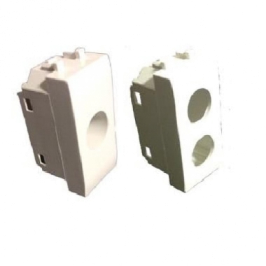 PLASTICA 2 FORI TIPO AVE DOMUS 100 BIANCA - TELEVES 529171 product photo Photo 01 3XL