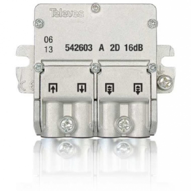 MINI DERIVATORE EASYF 2D 2400MHZ 16DB - TELEVES 542603 product photo Photo 01 3XL