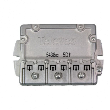 PARTITORE EASYF 5VIE 2400MHZ 10/9,5DB CON PASSAGGIO BY PASS 1 DIREZIONE - TELEVES 543802 product photo Photo 01 3XL