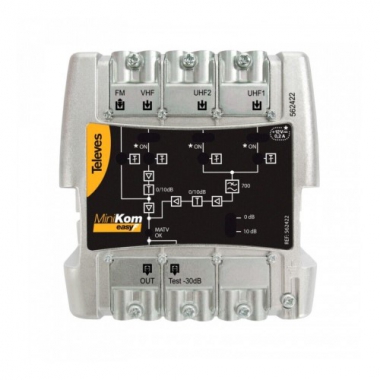 AMPLIFICATORE MNK MATV 4I/1U 'EASYF' FM-V-U-U - TELEVES 562422 product photo Photo 01 3XL