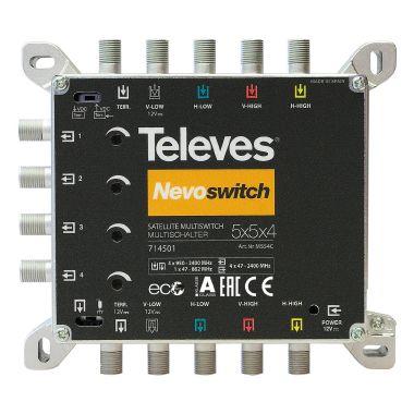 MULTISWITCH 5X5X4 'F' TERMINAL/CASCATA - TELEVES 714501 - TELEVES 714501 product photo Photo 01 3XL