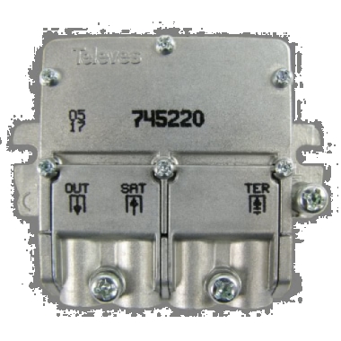 MINI MISCELATORE PER IL SEGNALE TERRESTRE E SATELLITE - TELEVES 745220 product photo Photo 01 3XL