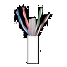 CAVO CAT6 U/U  ECA CULSFH 6,2MM VIOLA - TELEVES 212310 product photo