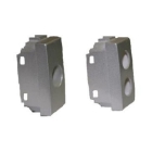 PLASTICA 2 FORI TIPO VIMAR PLANA ARGENTO - TELEVES 529156 product photo