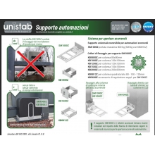 SUPPORTO UNIVERSALE SENZA FORATURA PER AUTOMAZIONI SCORREVOLI - UNIERRE - UNISTAB SM1000Z product photo