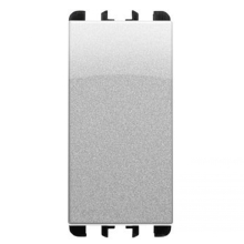 INTERRUTTORE 1 POSTO 10A 1M TST ALLUMINIO - URMET DOMUS 10101AL product photo