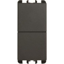 PULSANTE INDIPENDENTE 1PNO+1PNO 10A 1M TSTA - URMET DOMUS 10138 product photo