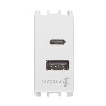 ALIMENTATORE 5V 3A 2X USB B. - URMET DOMUS 10331.B - URMET DOMUS 10331.B product photo