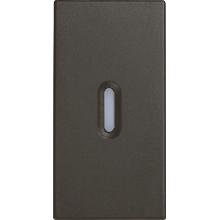 COPRITASTO DIFFUSORE TRASPARENTE 1 MODULO ANTRACITE - URMET DOMUS 10362 product photo