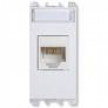 PRESA RJ45 CAT.5E UTP 1 MODULO (EIA T568A/B) NEA NO SCH. BIANCO - URMET DOMUS 10445E.B product photo