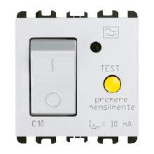 Interruttore MCCB+RCD, 2 moduli,1P+N 6A,Nea, bianco - URMET DOMUS 10512/6.B product photo