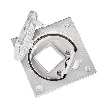 Porta meccanismo vuoto per dispositivi K45, acciaio scuro - URMET DOMUS 12066/E23.AC product photo