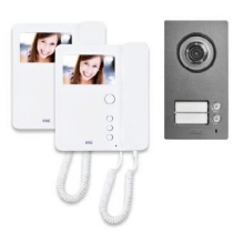 VIDEOCITOFONO KIT BIFAMILIARE MIKRA2 MIRO CORNETTA - URMET DOMUS 1784/762 product photo