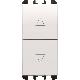PULSANTE INTERBLOCCATA 1PNO+1PNO 10A 1M BIANCO GHIACCIO - URMET DOMUS 10139BG product photo Photo 02 2XS