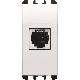 PRESA TELEFONICA RJ11 6/4 MORSETTO A INNESTO 1 MODULO NEA BIANCO - URMET DOMUS 10411.B product photo Photo 02 2XS