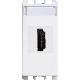 Connettore HDMI con adattatore da 19 poli F/F, 1 modulo, Nea, bianco - URMET DOMUS 10450.B product photo Photo 01 2XS
