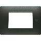 PLACCA FLEXA TECNOPOLIMERO ACCIAIO SCURO 3 MODULI - URMET DOMUS 11803.AC product photo Photo 02 2XS