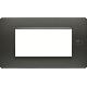 PLACCA FLEXA TECNOPOLIMERO 4 MODULI ANTRACITE NEA - URMET DOMUS 11804.AN product photo Photo 02 2XS